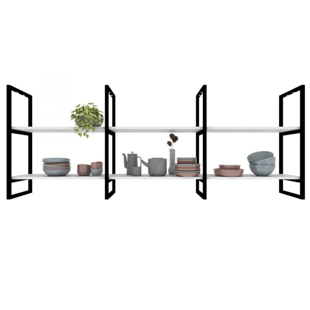 Prateleira industrial cozinha suporte para prateleira industrial nicho industrial nichos para cozinha pratileira  mdf