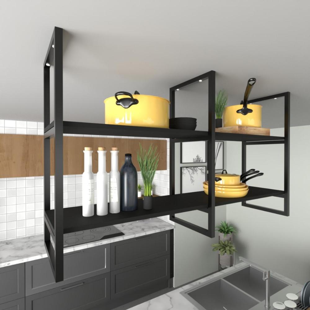 Prateleira industrial cozinha suporte para prateleira industrial nicho industrial nichos para cozinha pratileira mdf