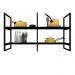 Prateleira industrial cozinha suporte para prateleira industrial nicho industrial nichos para cozinha pratileira mdf