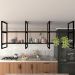 Prateleira industrial cozinha suporte para prateleira industrial nicho industrial nichos para cozinha suporte