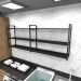 Prateleira industrial lavanderia aço cor preto 180x30x68cm CxLxA cor mdf preto modelo ind32plav
