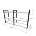 Prateleira industrial para Sala aço cor preto prateleiras 30 cm cor preto modelo ind11psl