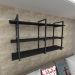 Prateleira industrial para Sala aço cor preto prateleiras 30 cm cor preto modelo ind12psl