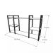 Prateleira industrial para Sala aço cor preto prateleiras 30 cm cor preto modelo ind17psl
