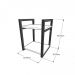 Prateleira industrial para banheiro aço cor preto prateleiras 30 cm cor preto modelo ind24pb