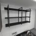 Prateleira industrial para cozinha aço cor preto prateleiras 30cm cor preto modelo ind12pc
