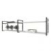 Prateleira industrial sala estar estante nicho parede ferro madeira suporte branco off white