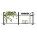 Prateleira industrial sala estar estante nicho parede mdf suspensa pratileira ferro branco off white