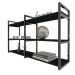 Prateleira industrial sala estar estante nicho parede mdf suspensa pratileira ferro preto