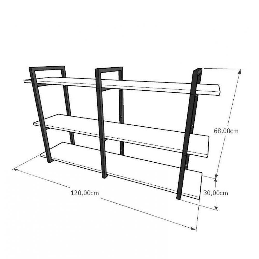 Prateleira lavanderia preto area de serviço nicho multi uso simples estante mdf