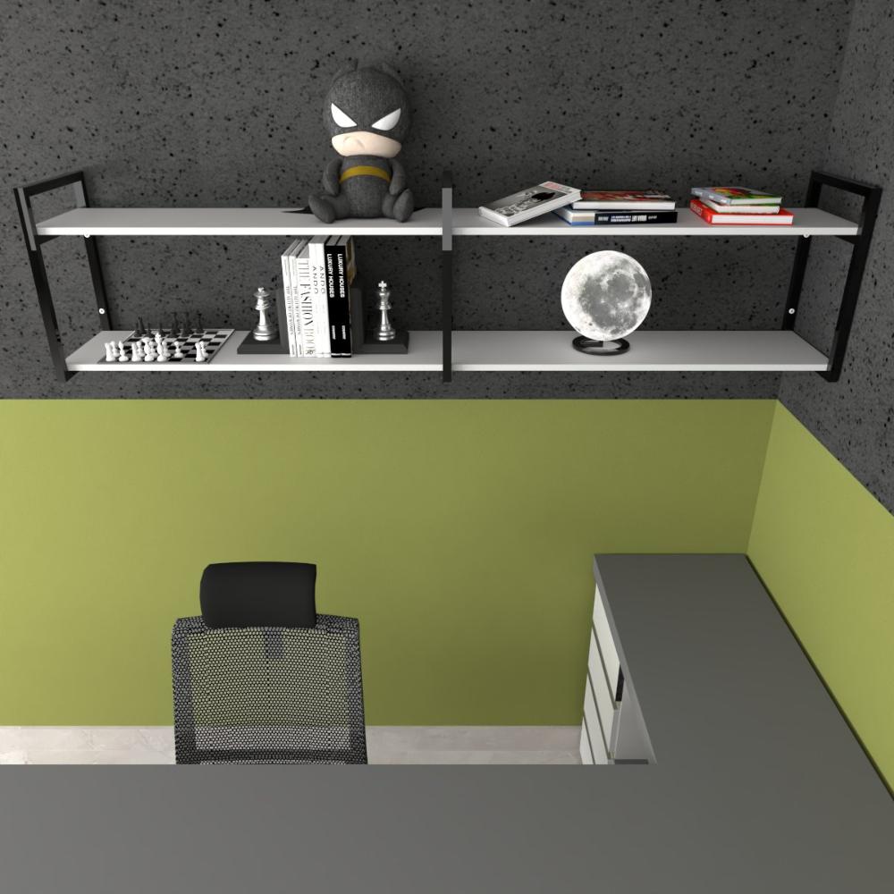 Prateleira moveis escritorio quarto estante infantil planta branco organizador brinquedos