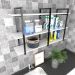 Prateleira multiuso lavanderia branco off white area de serviço nicho multi uso estante mdf
