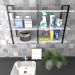 Prateleira multiuso lavanderia branco off white area de serviço nicho multi uso estante mdf