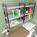 Prateleira multiuso lavanderia branco off white area de serviço nicho multi uso estante mdf