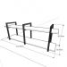 Prateleira sala estar estante nicho parede mdf suspensa pratileira ferro branco off white
