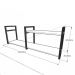 Rack estilo industrial aço cor preto prateleiras 30 cm cor preto modelo ind07prk