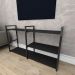 Rack estilo industrial aço cor preto prateleiras 30 cm cor preto modelo ind14prk