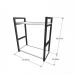 Rack estilo industrial aço cor preto prateleiras 30cm cor branca modelo ind10brk