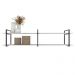 Rack industrial estante tv sala suspeso retro moderno simples pequeno 55 branco off white