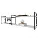 Rack industrial estante tv sala suspeso retro moderno simples pequeno 55 branco off white