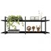 Rack industrial estante tv sala suspeso retro moderno simples pequeno 55 preto