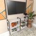Rack industrial home parede hack bancada rack rak branco off white