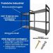 Rack industrial home parede hack bancada rack rak branco off white