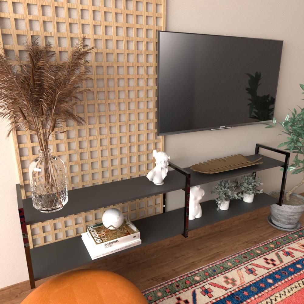 Rack industrial home parede hack bancada rack rak preto