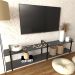 Rack industrial home parede hack bancada rack rak preto