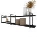 Rack industrial home parede hack bancada rack rak preto