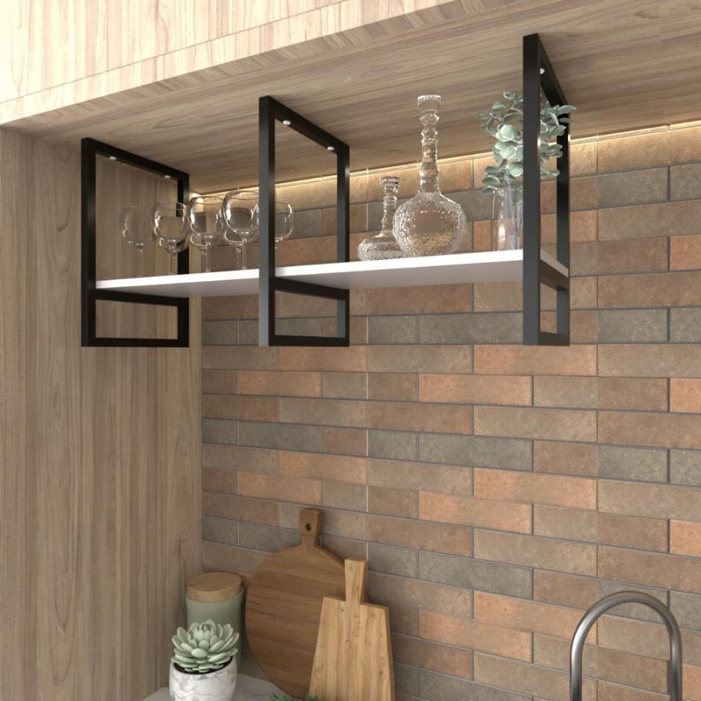 Suporte estilo industrial kit com 3 40x30 suporte industrial pratileira prateleira industrial cozinha suporte