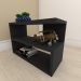 kit com 2 Mesa de cabeceira slim em mdf Preto