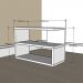 kit com 2 Mesa de cabeceira slim em mdf Preto