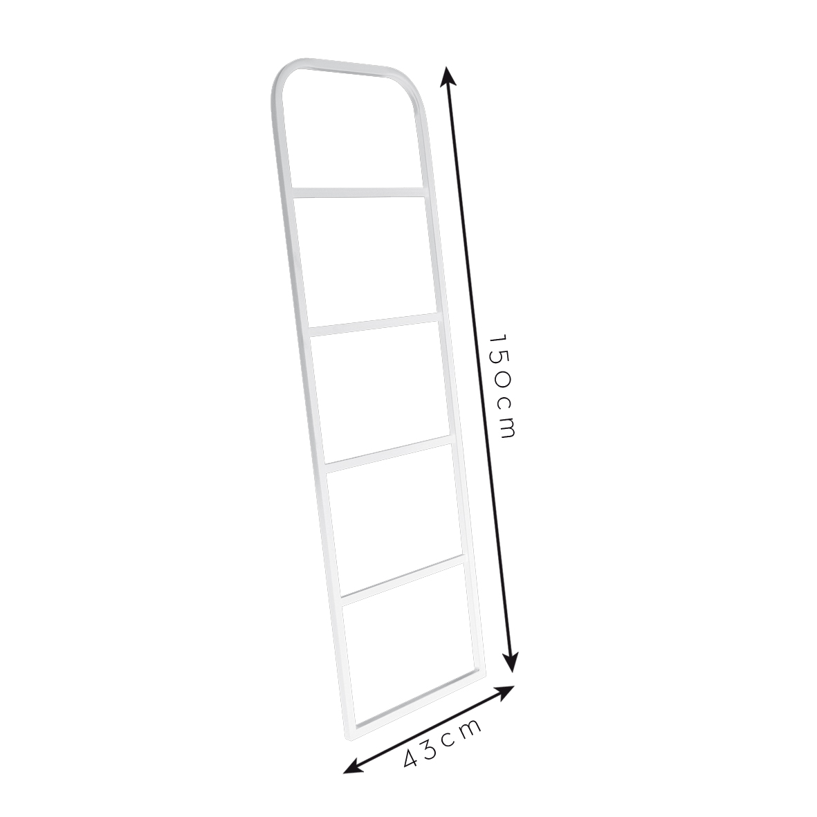  Escada Decorativa Curve Off White 150x40 cm  