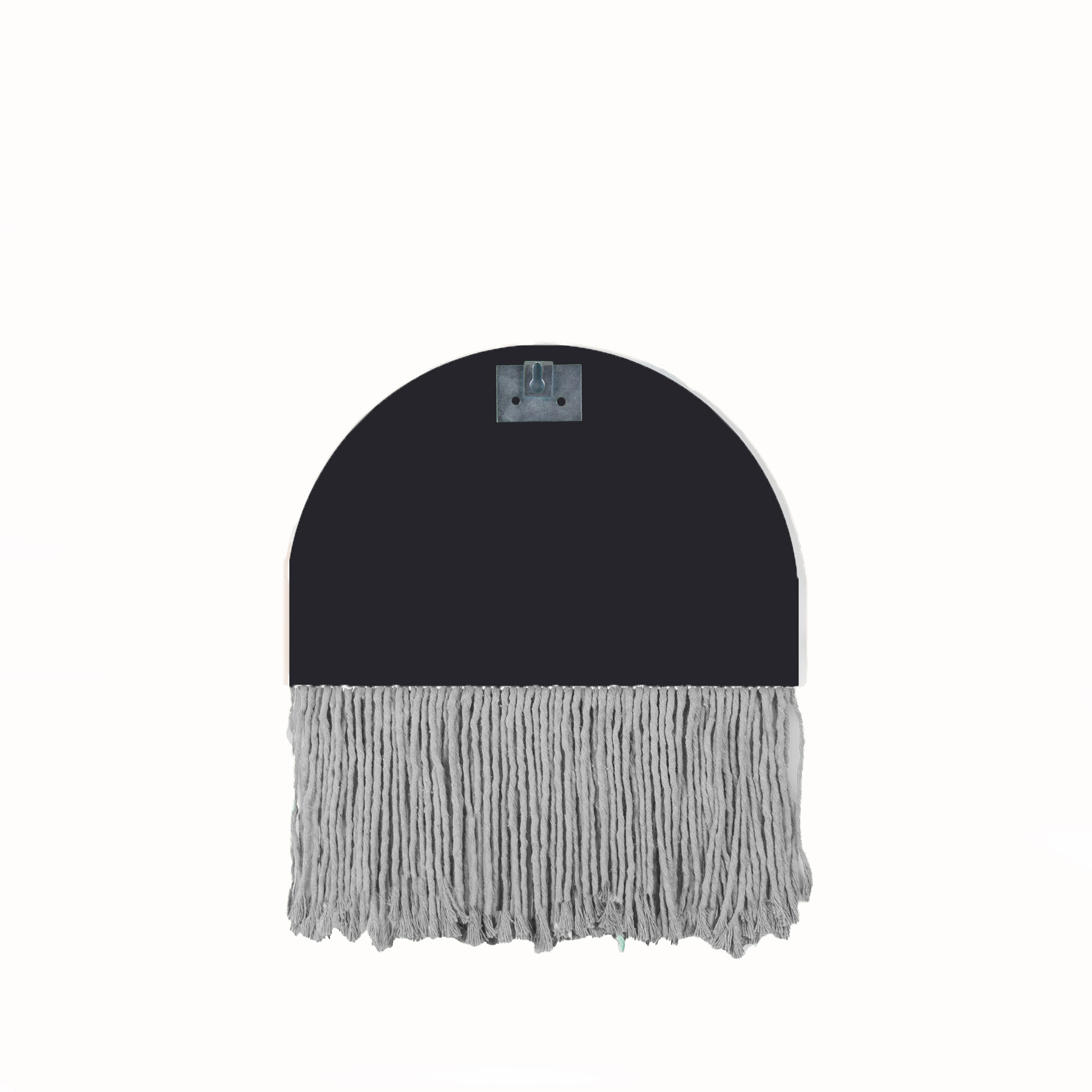  Espelho Decorativo Half Bangs Cinza 27 cm 