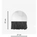 Espelho Decorativo Half Bangs Preto 27 cm 