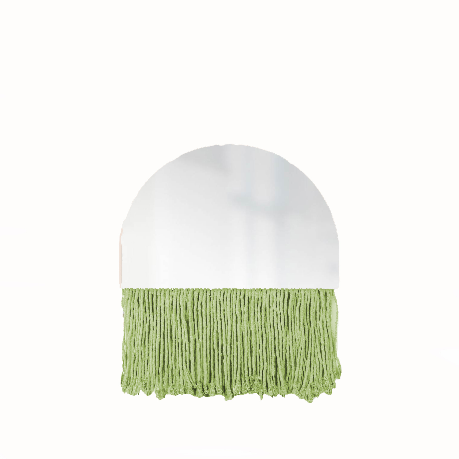  Espelho Decorativo Half Bangs Verde Limão 27 cm 