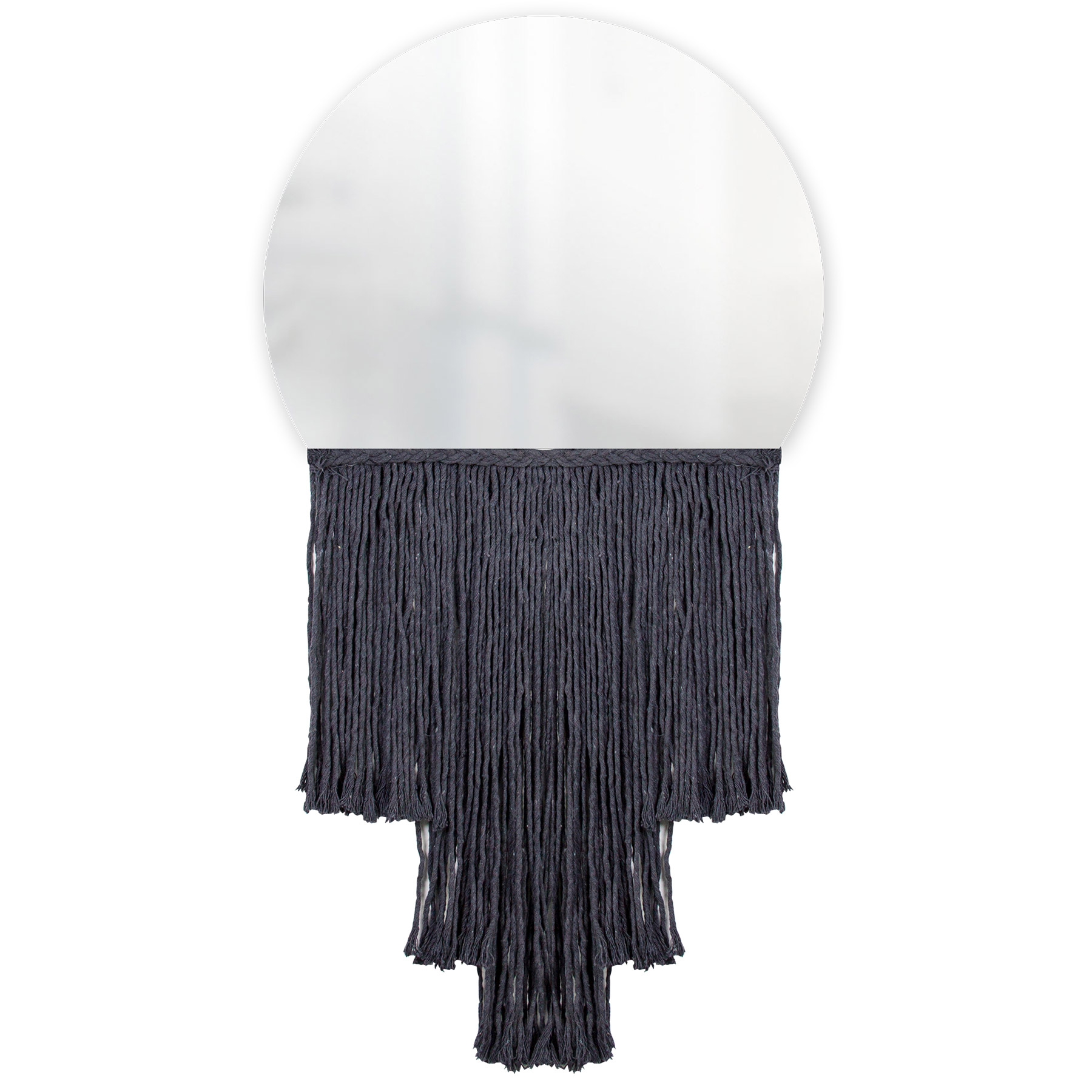  Espelho Decorativo Moon Esc Bangs Preto 38 cm  