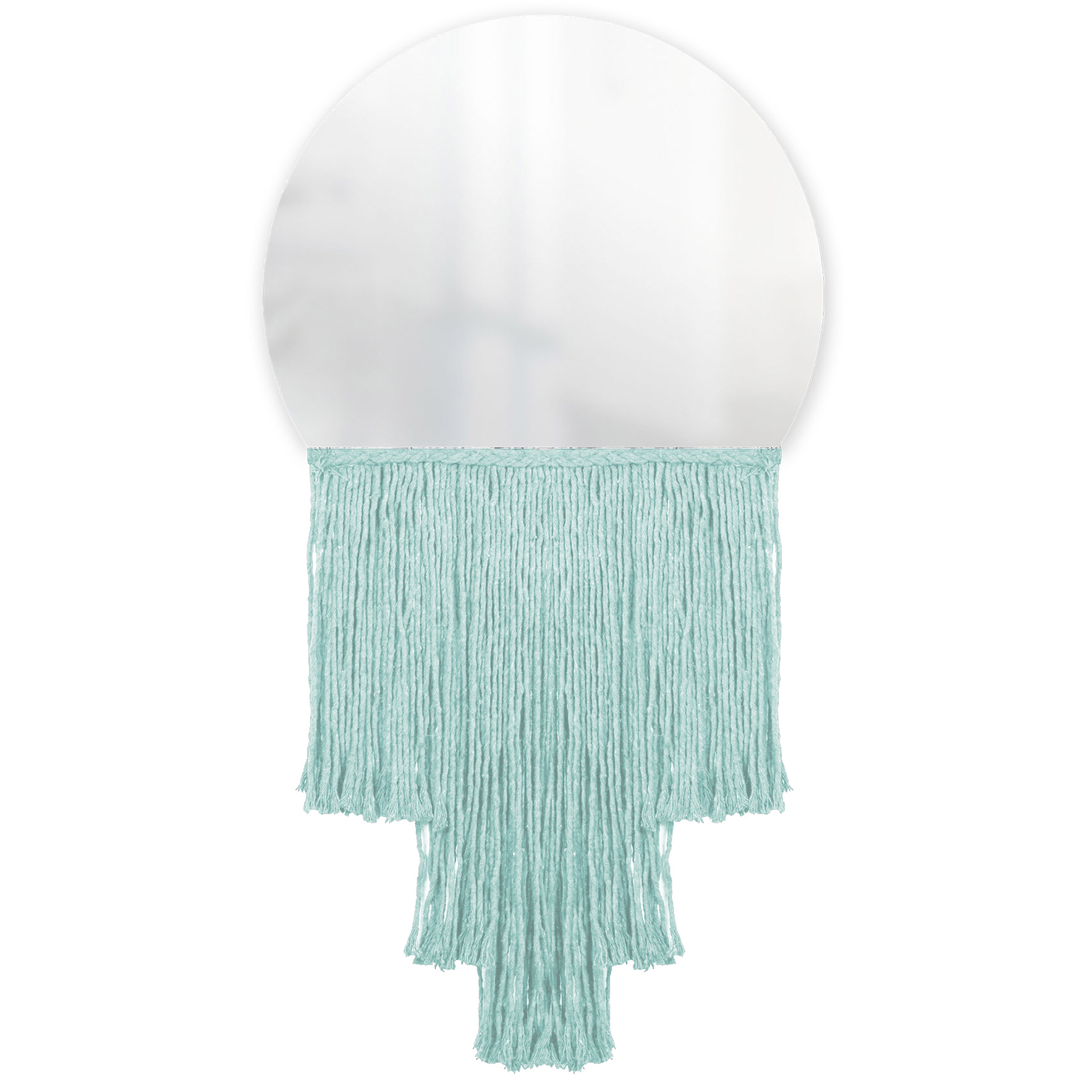  Espelho Decorativo Moon Esc Bangs Verde Água 38cm 