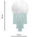  Espelho Decorativo Moon Esc Bangs Verde Água 38cm 