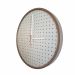  Relógio Round Marrom Mostrador Branco Perfurado 50 cm 