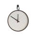  Relogio  Short Strip Marrom Alça Preta Mostrador Branco Perfurado 40 cm  