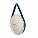  Relogio Adnet Branco Alça Preta Mostrador Branco  40 cm  