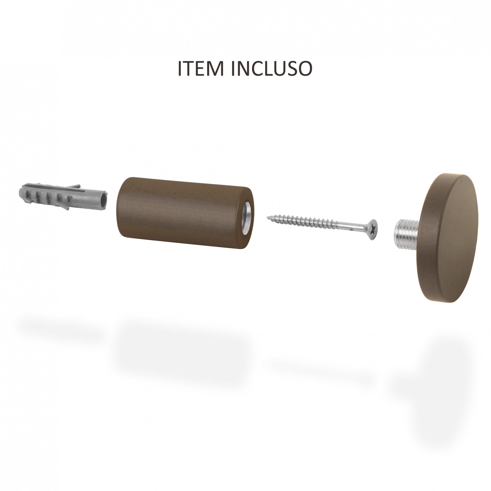  Relogio Adnet Marrom Alça Preta Mostrador Branco 40 cm  