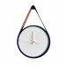  Relogio Adnet Preto Alça Caramelo Mostrador Branco  40 cm 