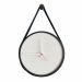  Relogio Adnet Preto Alça Preta Mostrador Branco  40 cm 