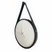  Relogio Adnet Preto Alça Preta Mostrador Branco  40 cm 