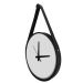  Relogio Adnet Preto Alça Preta Mostrador Branco 40 cm  