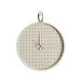  Relogio Short Strip Branco Alça Caramelo Mostrador Branco Perfurado 40 cm  