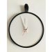  Relogio Short Strip Preto Alça Preta Mostrador Branco Perfurado 40 cm  